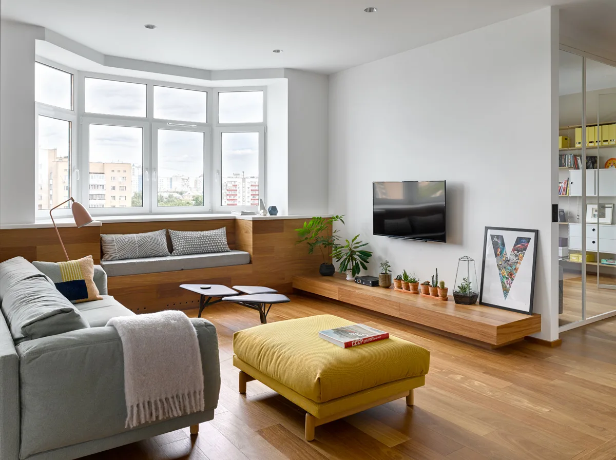 Heykelsi Modern Çatı Katı Geniş Açı